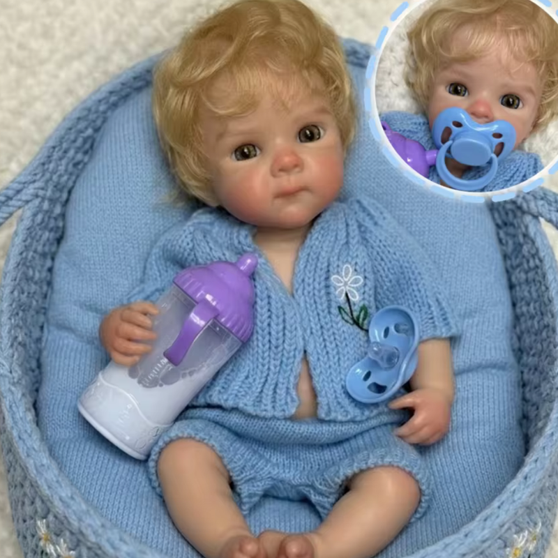 Boneca Reborn Realista Flor Silicone sólido