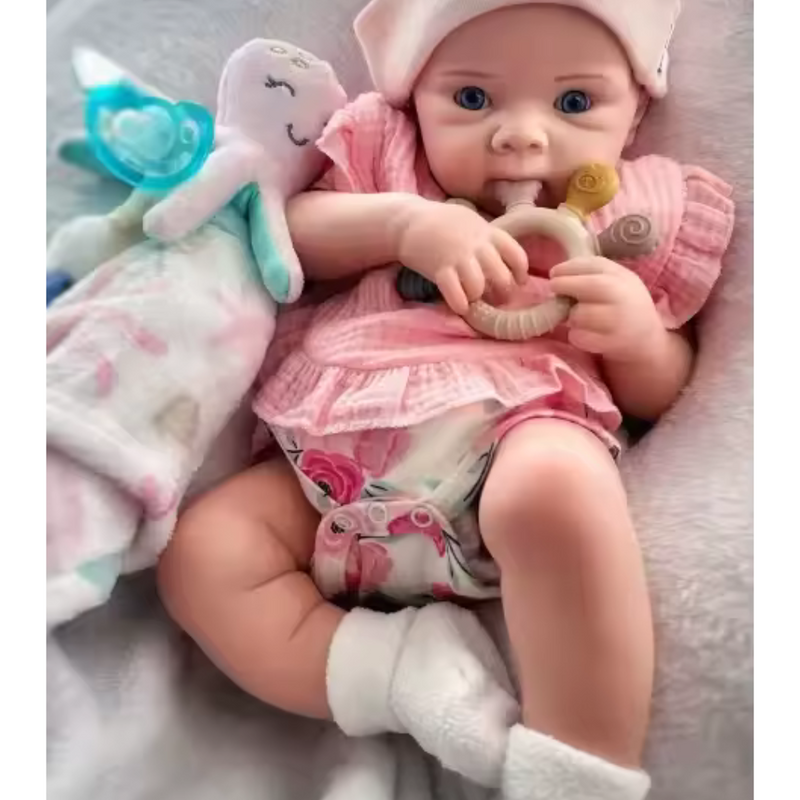 Boneca Reborn Realista Liza Silicone Sólido