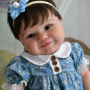Boneca Reborn Realista Beca Vinil Siliconado Macio 50cm
