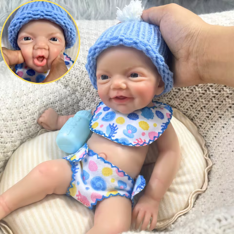 Boneco Reborn Realista João Silicone Sólido
