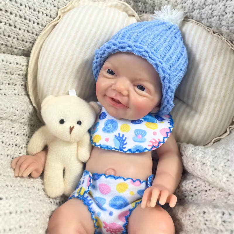 Boneco Reborn Realista João Silicone Sólido
