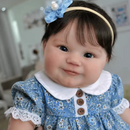 Boneca Reborn Realista Beca Vinil Siliconado Macio 50cm