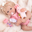Bebê Reborn Realista Kate Vinil Siliconado Macio 49cm