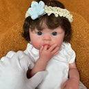Boneca Reborn Realista Aurora Silicone Molinho 45cm
