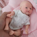 Mini Bebê Reborn Realista Luluka Silicone Molinho 20cm