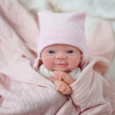 Mini Bebê Reborn Realista Luluka Silicone Molinho 20cm