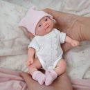 Mini Bebê Reborn Realista Luluka Silicone Molinho 20cm