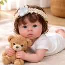 Boneca Reborn Realista Aurora Silicone Molinho 45cm